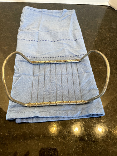 Antique wire butter cheese - wire, butter/cheese