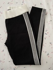 Zara black ivory leggings - ivory,