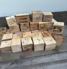 30 x Reclaimed Wooden Pallet Blocks DIY Projects Craft Timber Candles Art
