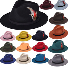 New Wide Sunshade Felt Fedora