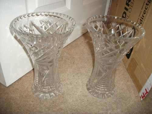 Pair vintage heavy cut - heavy,