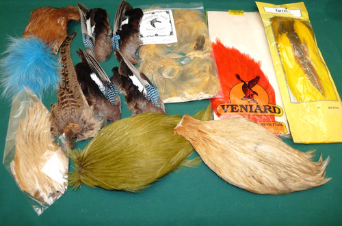 Job lot fly tying capes - job,