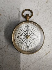 Halstaff and Hannaford Regents St London Brass Pocket Fob Travellers Compass