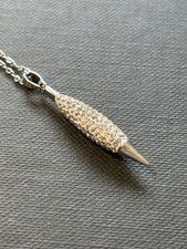 Warren James Necklace 925 Chrystal Bullet Pendant