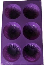 Soap 6 Cavity For DIY Mixed  Silicone Mould  FlowerMold.