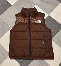 Mens The North Face 1996 Nuptse Down Gilet Brown Size Medium  Brand New RRP £280