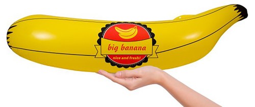 Inflatable big banana - big, joke