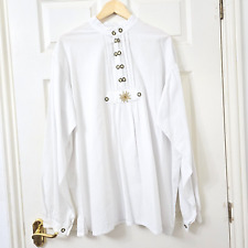SKANDAL Munchner Trachten Medieval Shirt Pirate Costume Fancy Viking Top L