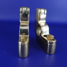 Brass stair rod brackets for