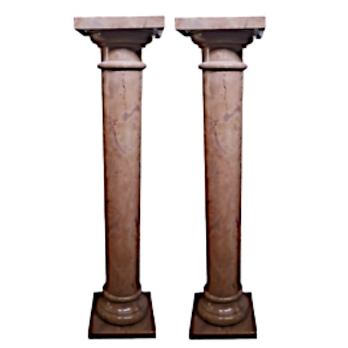 Pair columns red verona - of, in