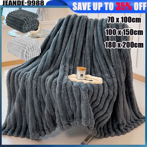 Large ribbed faux - large, fur