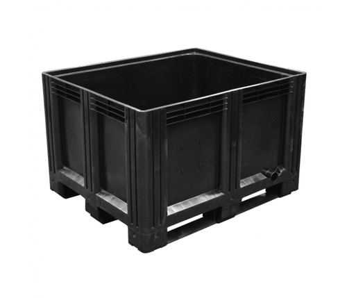 Plastic pallet box black - plastic, (black