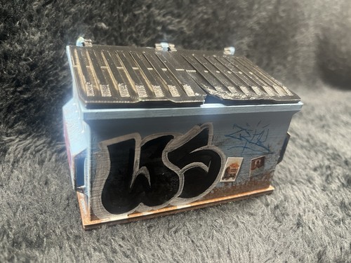 Graffiti dumpster miniature - dumpster,