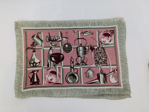 1950 linen placemats - linen, &