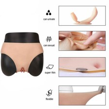 Silicone Underwear Shorts Panty Fake Vagina Transgender Crossdresser Hip Pants