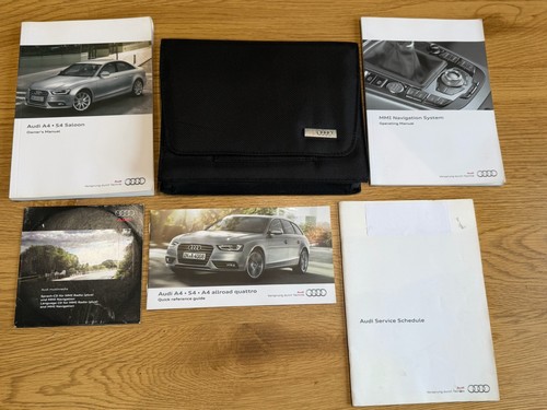 Audi owners manual handbook - a4,