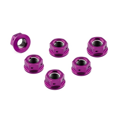 Aluminium sprocket nuts - aluminium,
