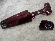 Genuine Fiat 500 Abarth Mk1 dashboard Trims Vents Wrapped In Forged Carbon Fibre