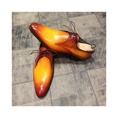New men yellow color leather - men's,