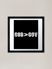 God Gov Framed Art Print