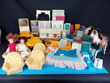 Huge Job Lot Bundle Vintage Sindy Collection Including Original Dolls Furniture