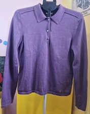 Le Chameau Woodchester Jumper Heather Purple UKL 12 Wool Cotton Mix Country Wear