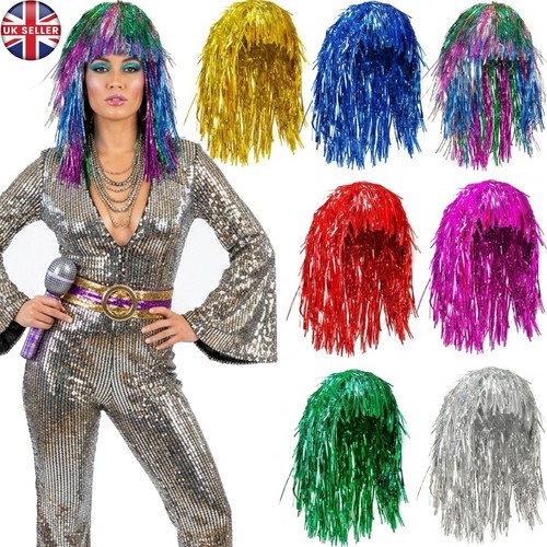 Tinsel wig shiny - wig, metallic