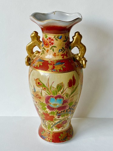 Japanese satsuma ceramic - japanese, vase