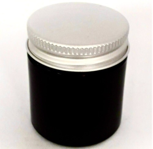 60ml amber glass jars - 6,