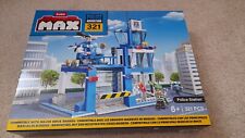 MAX Adventure Police Station Playset (321 pieces) Building Bricks Toys For Kids 