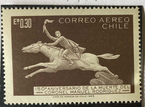 Chile 1969 air post manuel - chile,