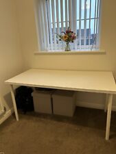 High gloss White Study  desk/ Table - Very Good Condition 