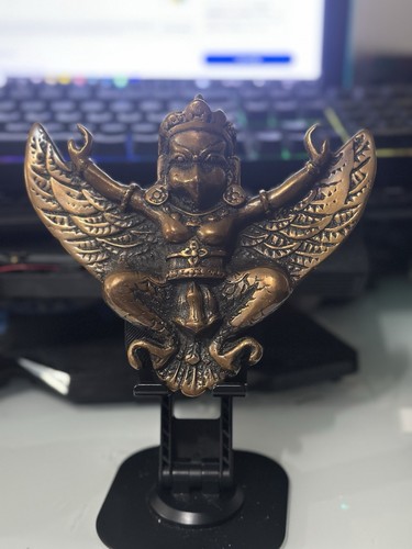 Vintage bronze garuda - bronze, statue