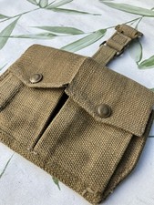 Indian Army WW2 Carrier Cartridge Pouch 37 Pattern Webbing Drivers Service Corps