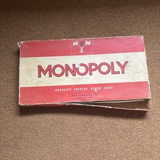 Vtg Monopoly Board Game 70s 1972 Vintage Waddington Red Box Old Complete