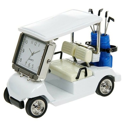 Miniature golf buggy clock - golf,