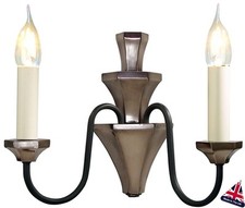 David Hunt Lighting Othello Twin Wall Light Bronze - Ex Display
