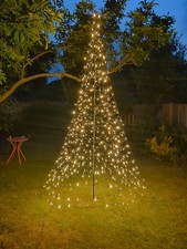 3m Flagpole Tree Light Outdoor Decor Christmas Lights