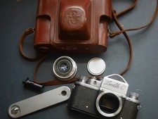 Zenith C camera / Industar 50mm f3.5 lens Russian 35mm SLR Camera working r2605