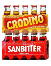 Crodino Aperitivo 10x100ml and San Pellegrino SanBitter Red 10x100ml