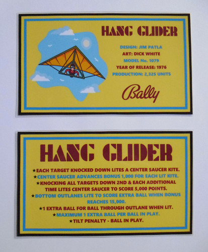 Hang glider bally - *, 'hang