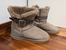 Emu Australia angels lo mushroom sheepskin winter boots size uk 7 eu 40