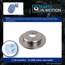 2x Brake Discs Pair Solid Rear