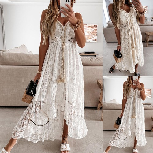 Women boho lace - lace, v