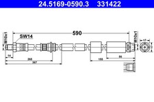 ATE 24.5169-0590.3 Brake Hose