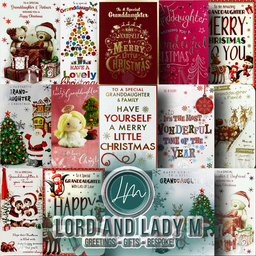 Granddaughter christmas card - card,