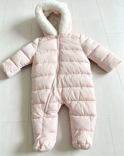 Fred girls pink hooded puffer - pink,