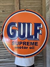 HUGE VINTAGE GULF SUPREME