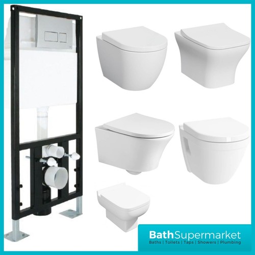 Wall hung toilet rimless - wall,