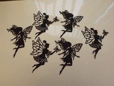 6  Die cuts  Fairies   2 Designs cut form Quality Plain  card